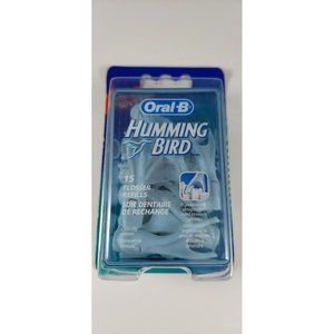 Oral-B Humming Bird Flosser Refills 1 box of 15 Refills Dental Care Sealed Box